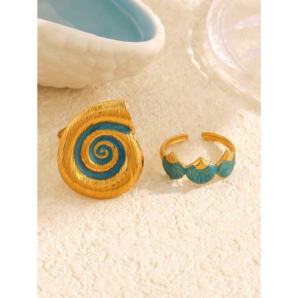 Shell ring set #2563 - Picture 1 of 5